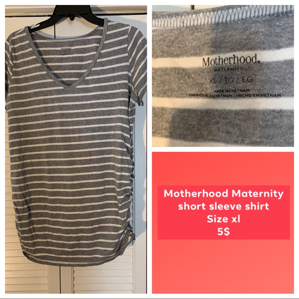 Motherhood maternity striped shirt